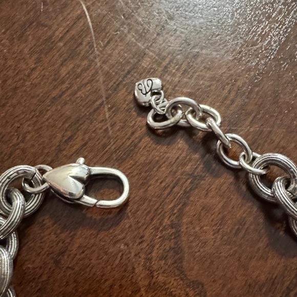 EUC Brighton Silver Bracelet with Medallion Charm - Picture 3 of 6